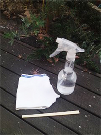 サッシ(ガラス窓)の溝掃除道具